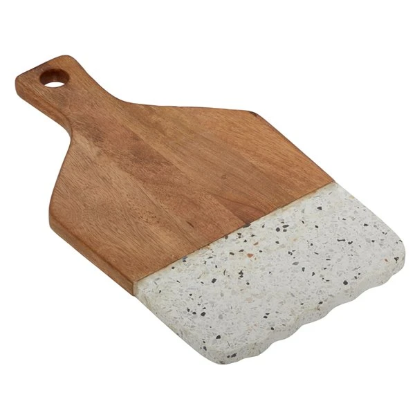 Grayson Lane 8.85-in x 15.75-in Natural Brown Wood/Terrazzo Cutting Board 1 Grayson Lane 8.85-in x 15.75-in Natural Brown Wood/Terrazzo Cutting Board