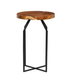 Grayson Lane Brown Teak Wood Round End Table -GRAYSON LANE shop 330857199 AlternateImage5 l