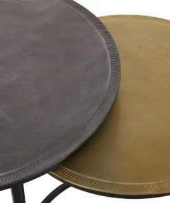 Grayson Lane 2-Piece Round Metal Accent Table Set -GRAYSON LANE shop 330857200 AlternateImage3 l