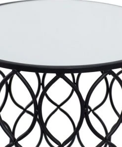 Grayson Lane Contemporary Black Metal Round End Table -GRAYSON LANE shop 330857207 AlternateImage3 l