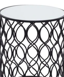 Grayson Lane Contemporary Black Metal Round End Table -GRAYSON LANE shop 330857207 AlternateImage4 l
