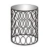 Grayson Lane Contemporary Black Metal Round End Table