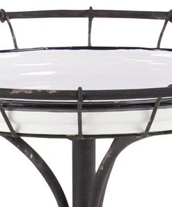 Grayson Lane Farmhouse Black Iron Round End Table -GRAYSON LANE shop 330857210 AlternateImage3 l