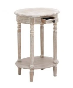 Grayson Lane Farmhouse Light Brown/Beige Wood Round End Table 9 Grayson Lane Farmhouse Light Brown/Beige Wood Round End Table -GRAYSON LANE shop 330857213 AlternateImage5 l