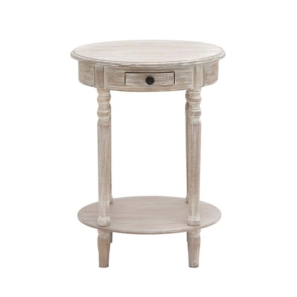 Grayson Lane Farmhouse Light Brown/Beige Wood Round End Table 1 Grayson Lane Farmhouse Light Brown/Beige Wood Round End Table