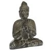 Grayson Lane 16-in x 13-in Rustic Brown Ceramic Buddha Scultpure