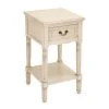 Grayson Lane Traditional Cream Wood Rectangular End Table