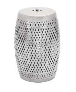 Grayson Lane Silver Composite Round End Table