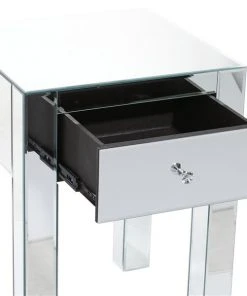 Grayson Lane Clear Mirror Rectangular End Table -GRAYSON LANE shop 330857228 AlternateImage3 l