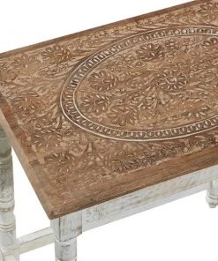 Grayson Lane White Mango Wood Rectangular End Table - Set of 2 -GRAYSON LANE shop 330857229 AlternateImage3 l