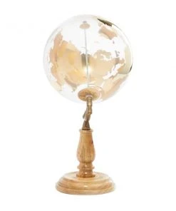 Grayson Lane 15-in x 8-in Traditional Gold Wood Globe -GRAYSON LANE shop 330857233 AlternateImage4 l