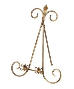 Grayson Lane 12-in x 15-in Traditional Easel in Gold Metal