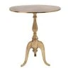 Grayson Lane Traditional Gold Metal Round End Table