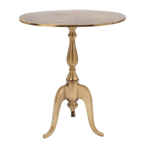 Grayson Lane Traditional Gold Metal Round End Table 1 Grayson Lane Traditional Gold Metal Round End Table