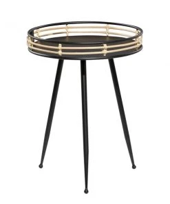 Grayson Lane Modern Black Metal Round End Table -GRAYSON LANE shop 330857237 AlternateImage5 l