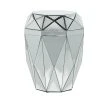 Grayson Lane Silver Mirror Octagon End Table