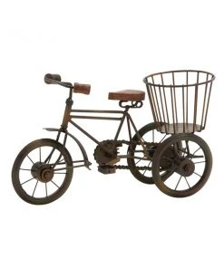 Grayson Lane 8-in x 12-in Vintage Brown Metal Bicycle Sculpture