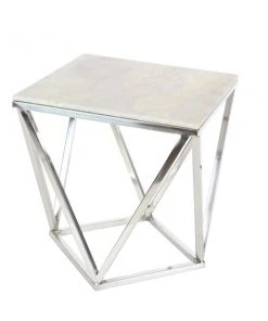 Grayson Lane Silver Granite/Marble Square End Table -GRAYSON LANE shop 330857245 AlternateImage6 l