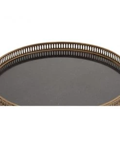 Grayson Lane Traditional Black Iron Round End Table -GRAYSON LANE shop 330857247 AlternateImage3 l