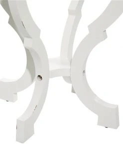 Grayson Lane Farmhouse Brown and White Wood Round End Table -GRAYSON LANE shop 330857251 AlternateImage4 l