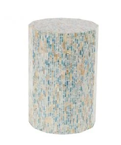 Grayson Lane Light Blue Resin Round End Table -GRAYSON LANE shop 330857253 AlternateImage5 l