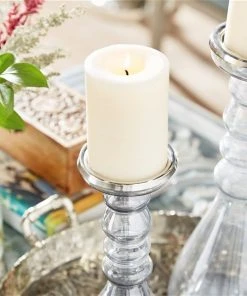 Grayson Lane Set of 2 Contemporary Clear Glass Pillar Candle Holder 7 Grayson Lane Set of 2 Contemporary Clear Glass Pillar Candle Holder -GRAYSON LANE shop 330857259 AlternateImage2 l