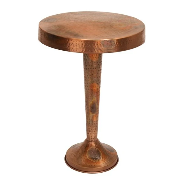 Grayson Lane Copper Metal Round End Table 4 Grayson Lane Copper Metal Round End Table - Image 4
