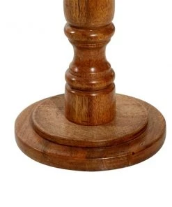 Grayson Lane White Granite/Marble and Mago Wood Round End Table -GRAYSON LANE shop 330857270 AlternateImage4 l