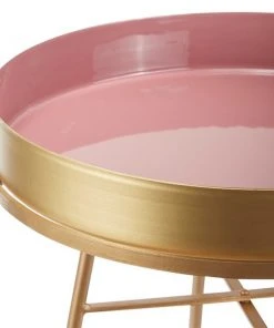 Grayson Lane Pink Metal Round End Table -GRAYSON LANE shop 330857271 AlternateImage3 l