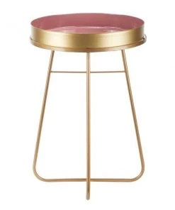 Grayson Lane Pink Metal Round End Table -GRAYSON LANE shop 330857271 AlternateImage5 l
