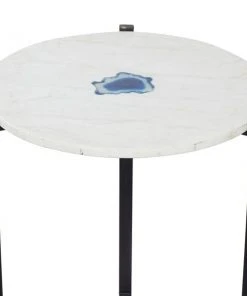 Grayson Lane Modern White Granite/Marble Round End Table -GRAYSON LANE shop 330857272 AlternateImage3 l