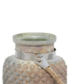 Grayson Lane Vintage Gold Glass Pillar Candle Holder -GRAYSON LANE shop 330857274 AlternateImage3 l