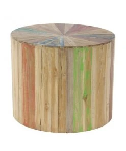 Grayson Lane Rustic Brown Reclaimed Wood Round End Table -GRAYSON LANE shop 330857275 AlternateImage6 l