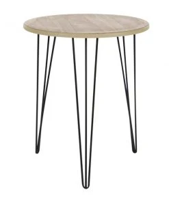 Grayson Lane Modern Brown Wood Round End Table