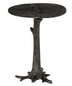 Grayson Lane Contemporary Silver Metal Round End Table