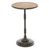 Grayson Lane Industrial Grey Wood Round End Table