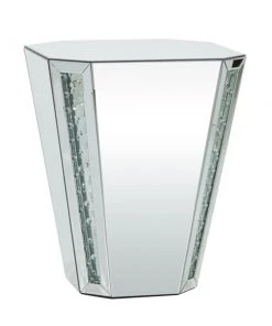 Grayson Lane Silver Mirror Corner End Table