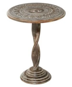 Grayson Lane Traditional Brown Mango Wood Accent Table