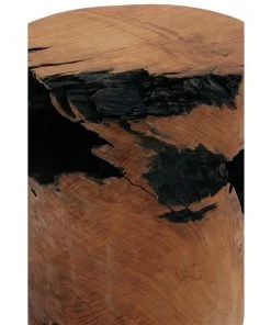 Grayson Lane Brown Reclaimed Wood Round End Table -GRAYSON LANE shop 330857285 AlternateImage3 l