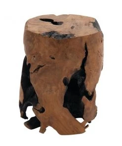 Grayson Lane Brown Reclaimed Wood Round End Table -GRAYSON LANE shop 330857285 AlternateImage5 l