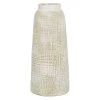 Grayson Lane 17-in x 8-in Coastal Style Vase in White Terracotta