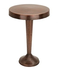 Grayson Lane Bronze Metal Round End Table