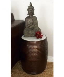 Grayson Lane Brown Granite/Marble Round End Table -GRAYSON LANE shop 330857303 AlternateImage2 l