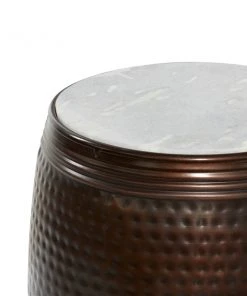 Grayson Lane Brown Granite/Marble Round End Table -GRAYSON LANE shop 330857303 AlternateImage3 l