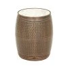 Grayson Lane Brown Granite/Marble Round End Table