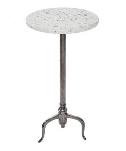 Grayson Lane Grey Granite/Marble Round End Table -GRAYSON LANE shop 330857306 AlternateImage5 l