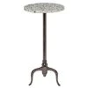 Grayson Lane Grey Granite/Marble Round End Table