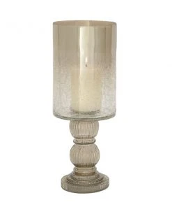 Grayson Lane Traditional Glass Hurricane Candle Holder