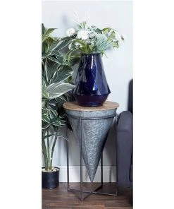 Grayson Lane Farmhouse Grey Iron and Wood Round End Table -GRAYSON LANE shop 330857308 AlternateImage1 l
