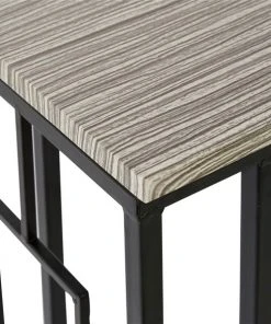 Grayson Lane Black Metal Rectangular End Table -GRAYSON LANE shop 330857310 AlternateImage3 l